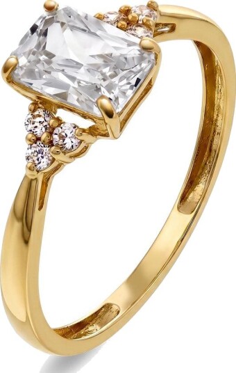 Pan Jewelry Ring i gull med zirkonia størrelse Ring i gull med zirkonia Str. 58