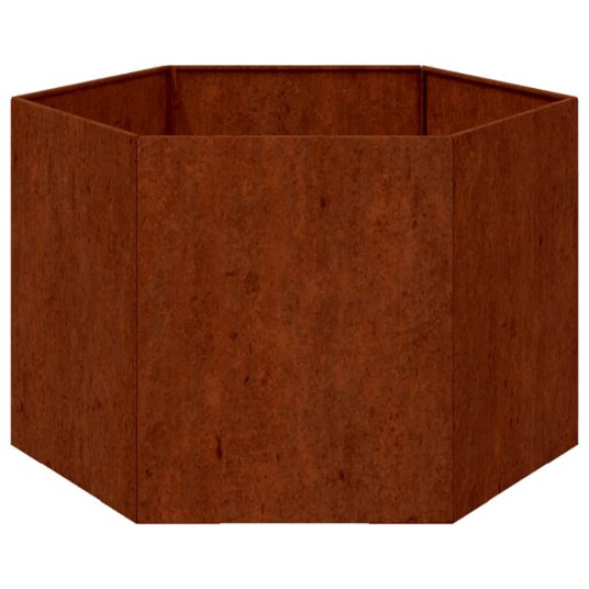 vidaXL Plantekasse rust 60x60x45 cm cortenstål