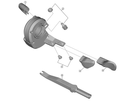 Shimano Deore XT B grep venstre til modell SW M8050