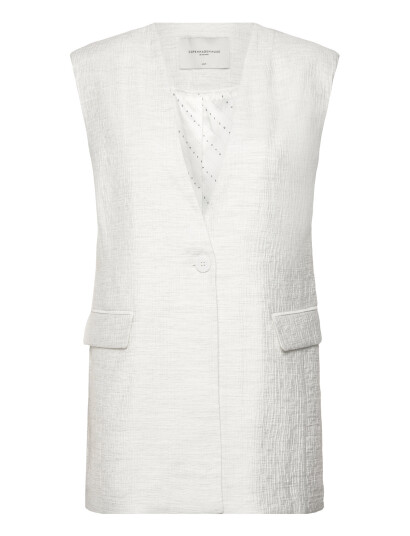Copenhagen Muse Cmbrie-Waistcoat - White - XXS