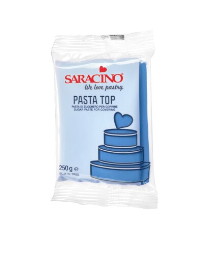 Saracino Top Paste Fondant Blå 250g 