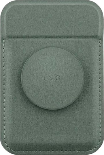 Uniq Flixa Magnetkortlommebok Grønn med MagSafe og Stativ