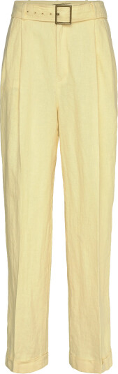 Polo Ralph Lauren 9/1 Yd Linen Wvn Pants Yellow 36