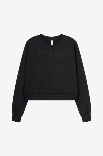 Ellos Studio Collegegenser Girl Sweat Crewneck Core Svart Ellos Studio Collegegenser Girl Sweat Crewneck Core Svart