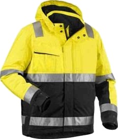 Blåkläder 4870198733995XL Synlighetsjakke varselgul/svart, vinter Varselgul/Svart, Klær