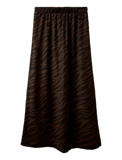LMTD Nlfsatleo Long Skirt Brown 146