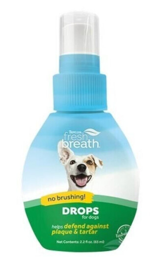 TropiClean Fresh Breath Drops til hund 65 ml
