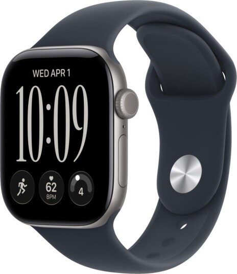 Apple Watch Series 12 42mm GPS (stellargrå aluminium/marineblå Sport Band) S/M Apple Watch Series 12 42mm GPS (stellargrå aluminium/marineblå Sport Band) S/M