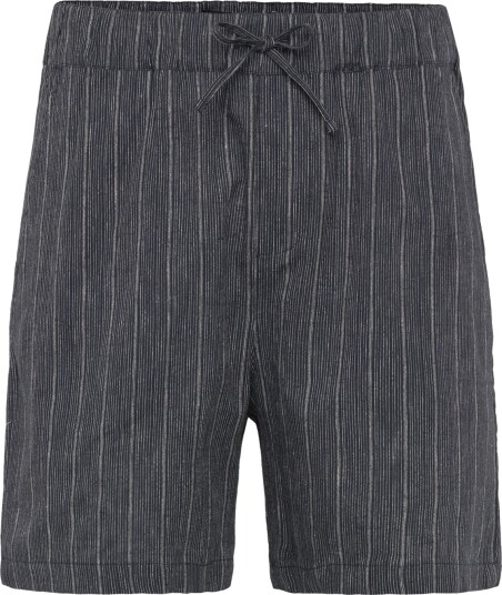 Lyle & Scott Linen Blend Ticking Stripe Short Navy S