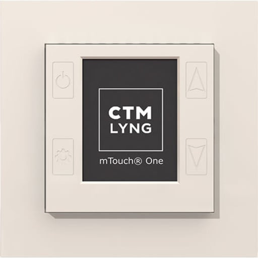 CTM mTouch One R 1P Termostat Og Regulator Polarhvit RAL9010 CTM mTouch One R 1P Termostat Og Regulator Polarhvit RAL9010