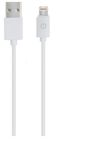 REALPOWER Lade/Datenkabel lightning 1m weiß MFI-certified REALPOWER Lade/Datenkabel lightning 1m weiß MFI-certified