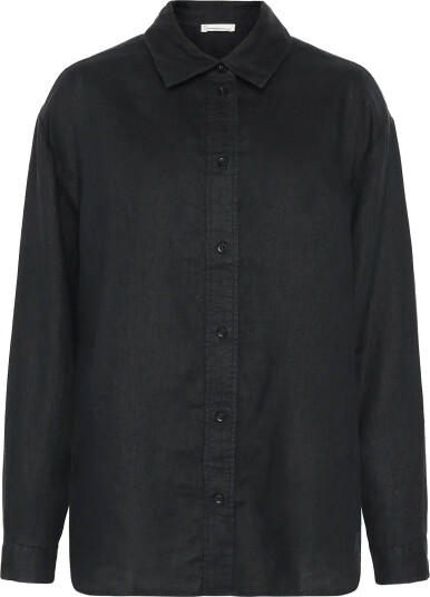 Knowledge Cotton Apparel | Loose Linen Shirt | S