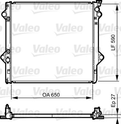 Radiator VALEO 735569