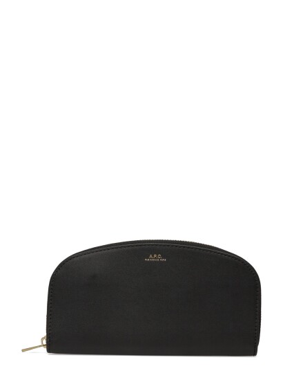 A.P.C. Portefeuille Demi Lune Black ONE SIZE A.P.C. Portefeuille Demi Lune Black ONE SIZE