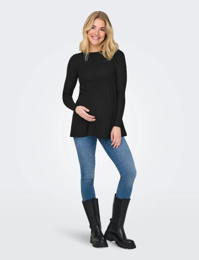Only Maternity Olmmalaya Base L/S O-Neck Top Jrs Noos - Black - S Only Maternity Olmmalaya Base L/S O-Neck Top Jrs Noos - Black - S