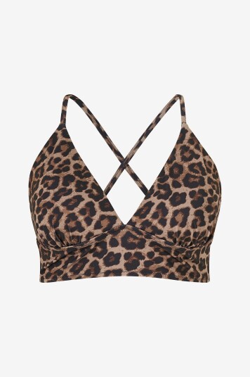 Zizzi Bikini BH caAnne String Top Aop Brun