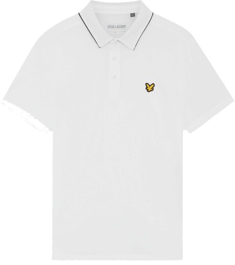 Lyle & Scott Golf Contrast Collar Polo Hvit Golf pologenser herre White X Large
