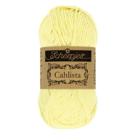Scheepjes Cahlista Garn Unicolor 100 Sitron Chiffon Scheepjes Cahlista Garn Unicolor 100 Sitron Chiffon