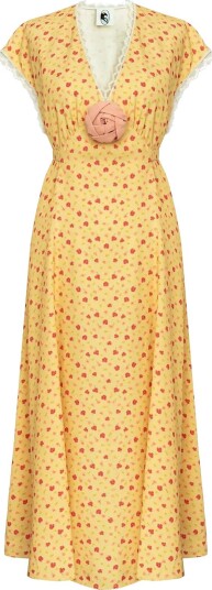 Sleeper The Genus Rosa Dress In Wild Painsies   MULTICOLOR   XS