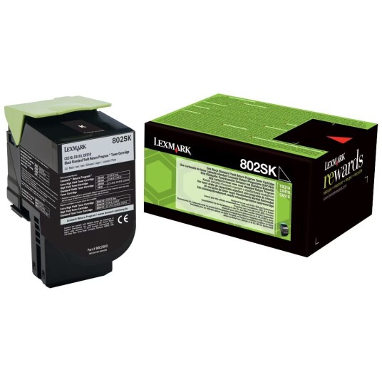 Lexmark tonerpatron 802SK Original Svart