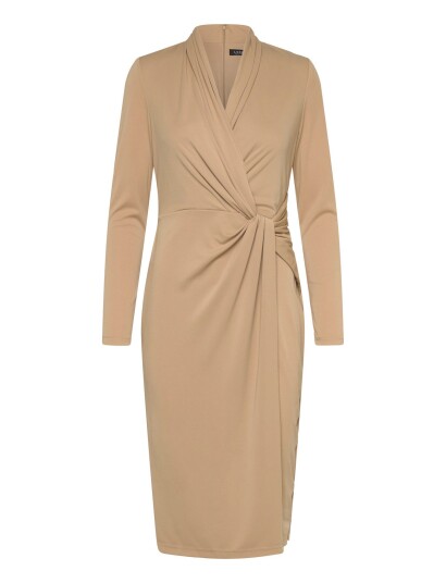 Lauren Ralph Lauren Str Matte Jersey R Knt Dresses Beige 32 Lauren Ralph Lauren Str Matte Jersey R Knt Dresses Beige 32