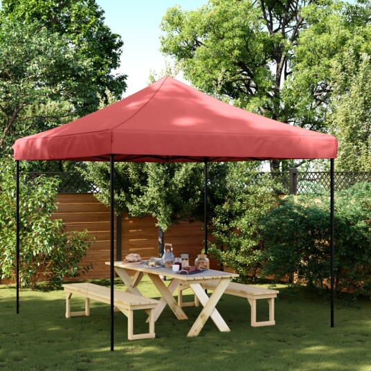  Sammenleggbart partytelt pop-up burgunder 292x292x315 cm 4004917