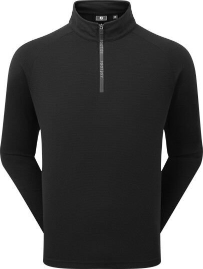 FootJoy FJ Wordmark Chill Out Golfgenser herre Black With Charcoal XXX Large