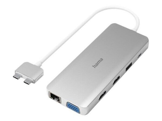 Hama docking station - USB-C 3.2 Gen 1 - VGA HDMI - GigE - 100W Hama docking station - USB-C 3.2 Gen 1 - VGA HDMI - GigE - 100W