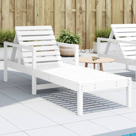  Solseng hvit 199,5x62x55 cm heltre furu 832539