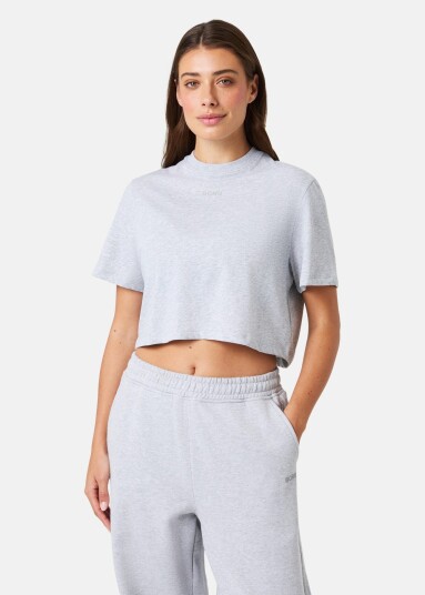 Björn Borg STUDIO OVERSIZED CROPPED T SHI LIGHT GREY MELANGE L T shirts Björn Borg STUDIO OVERSIZED CROPPED T SHI LIGHT GREY MELANGE L T shirts