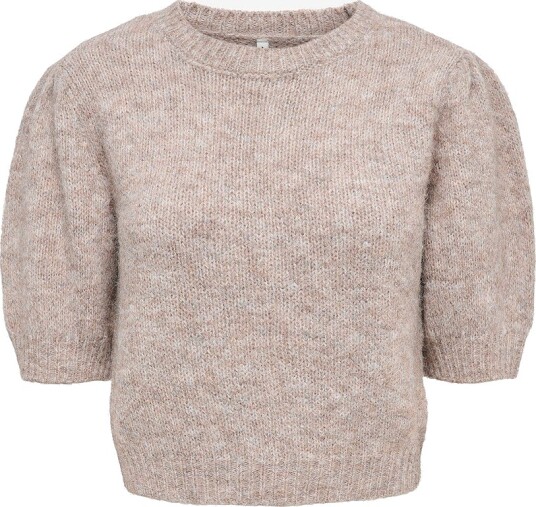 Only Genser Onlnellie Ss O Neck Knt Natur