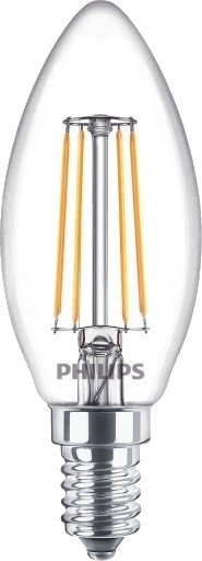 10 stk CorePro LED-stearinlys 4,3W 840 E14 B35 klar 470 lumen