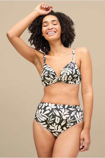 Ellos Collection Zoey Bikini med høy midje rosa Svart