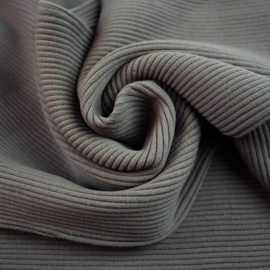 Ribb Jersey 3 mm, Taupe Brown