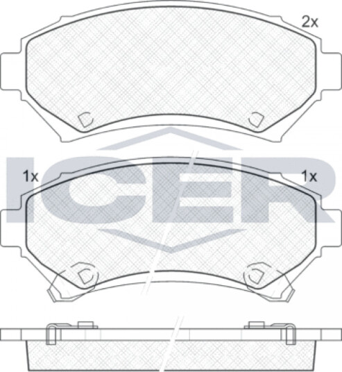 Bremseklosser sett ICER 141182