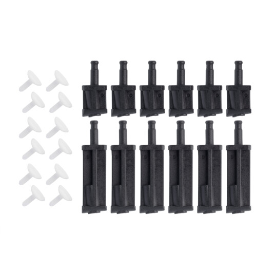 ELFA PLUGG-SETT TIL MELAMINHYLLE HVIT 6-PK ELFA PLUGG-SETT TIL MELAMINHYLLE HVIT 6-PK