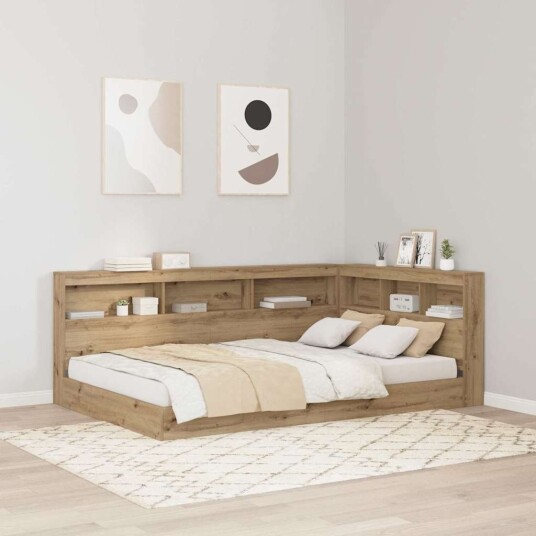 Lagringshodegavl med hylle artisan eik 120 cm Konstruert tre