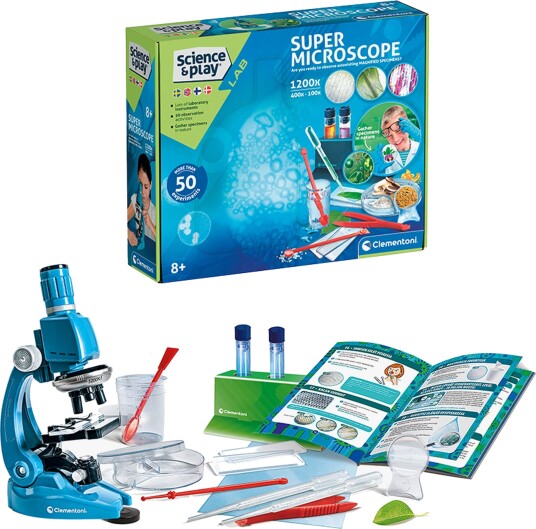 Clementoni Science & Play Vitenskapssett Mikroskop