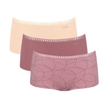 Sloggi Truser 3P GO Crush Hipster Shorts Mixed bomull X-Large Dame