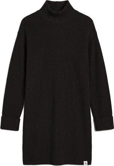 Calvin Klein Jeans Cotton Rib Dress Black XS Calvin Klein Jeans Cotton Rib Dress Black XS