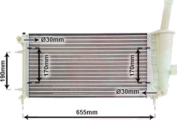 VAN WEZEL 17002281 Radiator motorkjøling