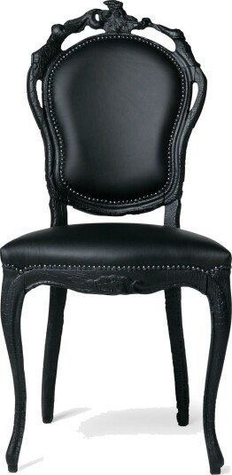 Moooi Smoke Spisestol Sort