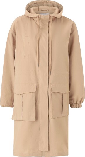 Vila Jakke viSiliana Long Parka Jacket Beige Vila Jakke viSiliana Long Parka Jacket Beige