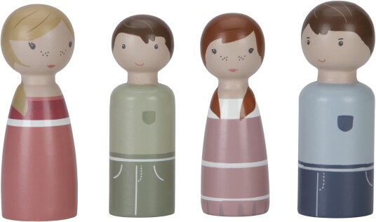 Little Dutch Dukkesett til Dukkehus Familien Rosa