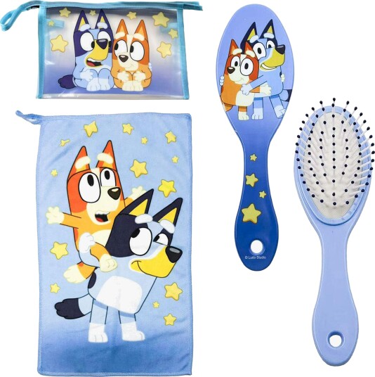 Bluey Toalettmappe Børste & Håndkle