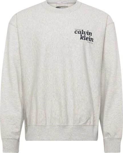 Calvin Klein Jeans Ls Premium Terry Grph Crewneck Grey S Calvin Klein Jeans Ls Premium Terry Grph Crewneck Grey S