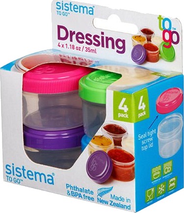 Sistema Dressing To Go Matboks 4 Stk 35 ml
