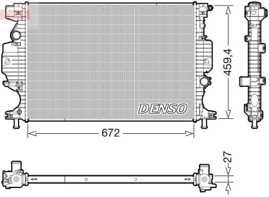 Radiator DENSO DRM10120 Radiator DENSO DRM10120
