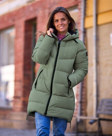 Twentyfour Mode Maya Dunparkas Dame Grønn 44 Twentyfour Mode Maya Dunparkas Dame Grønn 44