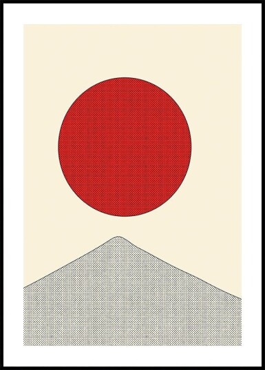 Japanese Sunrise Plakat Plakat / 40x50cm